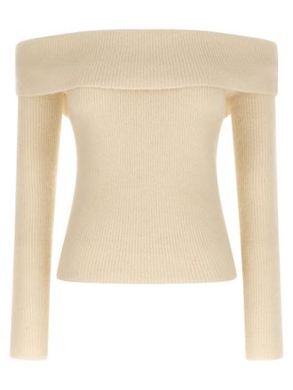Rick Owens Womens Ls Cowl Sweater