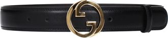 Gucci Blondie Damess Riem Zwart Leer