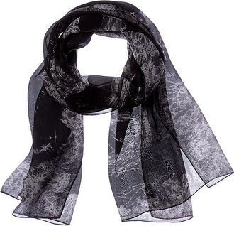 Jimmy Choo London Logo Silk Scarf