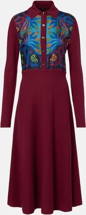 Etro Abito chemisier in seta, lana e cashmere