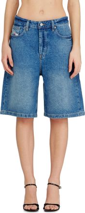 Diesel Shorts in clean-washed denim - Shorts - Woman - Blue