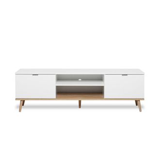 Calicosy Mueble de TV 2 puertas A160 cm - Blanco