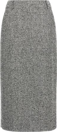 Ermanno Scervino Bicolor Wool Midi Womens Skirt
