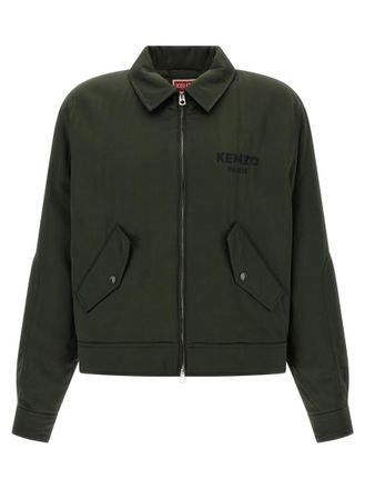 Kenzo Green Shirt Collar Jacket