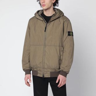 Stone Island Military green lightweight nylon jacket