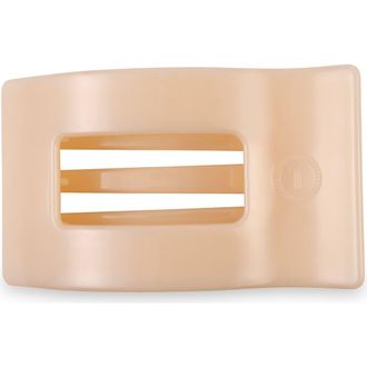 Teleties Medium Flat Rectangle Hair Clip in Almond Beige at Nordstrom