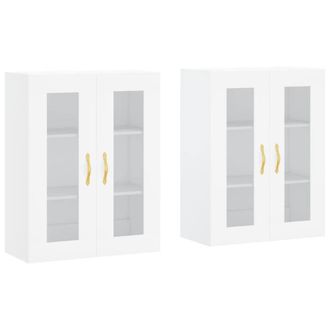 Berkfield Home Wall Mounted Cabinets 2 pcs White Engineered Wood