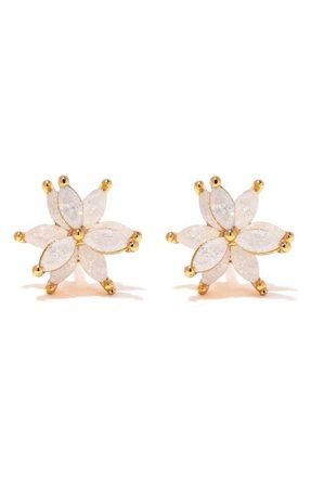 Girls Crew Fairest Floral Stud Earrings in Gold at Nordstrom