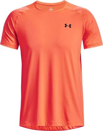 Under Armour Rush Emboss Short Sleeve T-Shirt Orange 1376790-877