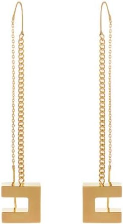 Elisabetta Franchi Bijoux Oorbellen met Hanger - Dames - Oorbellen - Geel - ONE Size - Accessoires