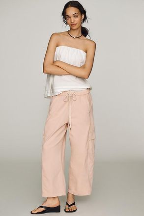 Pilcro Izzie Relaxed Pull-On Cargo Barrel Pants