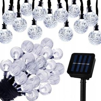 OEM Guirnalda Solar De Jard&iacute;n De 22 M Con 200 Led Y Bombillas Solares