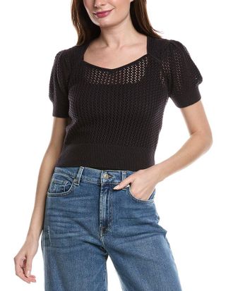 7 For All Mankind Open Knit Sweater