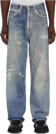 Our Legacy Digital Print Jeans Third Cut - Heren - Loose Fit Jeans - Blauw - W32 - Denim - Jeans
