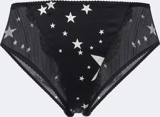 Dolce & Gabbana Slip con stampa e pizzo