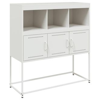 Berkfield Home Sideboard White 100.5x39x107 cm Steel