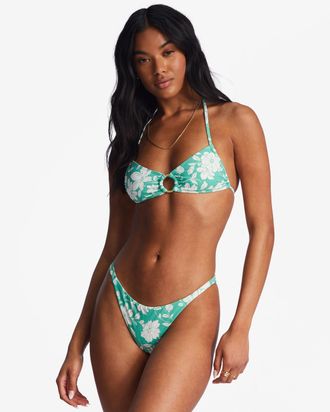 Billabong Bandeau-Bikini-Top BILLABONG Field Day Ring, Damen, Gr. XS, Cup B, gr&uuml;n (sweet grass), Obermaterial: 78% Nylon, 22% Elasthan;, Bikini-Oberteile Bandea