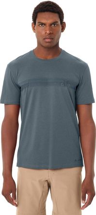 Vaude Funktionsshirt VAUDE MENS CYCLIST T-SHIRT V, Herren, Gr. XXL, heron, Web, Obermaterial: 70% Baumwolle, 30% Lyocell, regular fit, Rundhals, weit normal