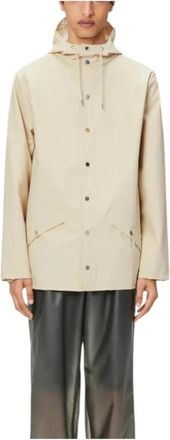 Rains Minimalistische Waterdichte Jas - Heren - Regenjassen - Bruin - L - Jassen