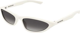 Balenciaga Sunglasses, female, White, Size: 59 MM Sunglasses