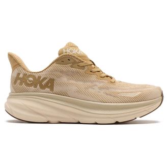 Hoka One One Hoka Clifton 9 Textile Mens Running Trainers - Wheat Shifting Sand - Size:UK 9.5