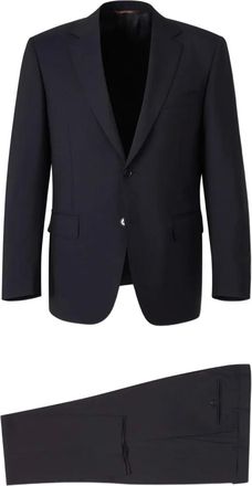 Canali Completo doppiopetto con revers a lancia - Blu