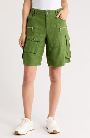Alice & Olivia Jaxon Super Slouchy Cargo Shorts in Avocado at Nordstrom Rack, Size 0