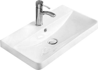 Desconocido Desconocido - Lavabo Cer&aacute;mico Sobre Encimera 60,5x35,5x13,5 Cm, Blanco