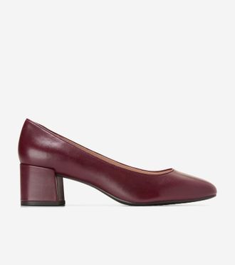 Cole Haan Womens Go-to Shayla Block Heel Pumps - Red Size 5.5