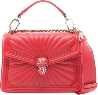 Bulgari Pre-owned Bvlgari Leather Serpenti Diamond Blast Satchel Ladies JAHDIT0EG18SFN8P