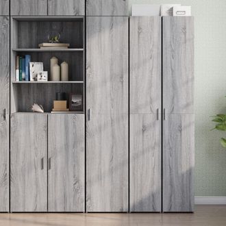Berkfield Home Highboard Grey Sonoma 40x42.5x185 cm Engineered Wood