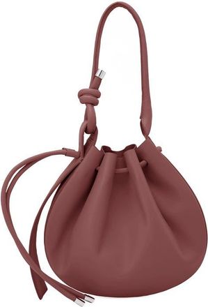 Behno Medium Ina Pebble Leather Shoulder Bag in Brick at Nordstrom