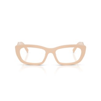 Prada 0pr D09v Rectangular Beige Acetate Sunglasses