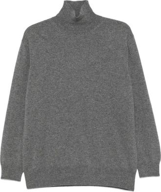 Malo High-neck Cashmere Jumper - female - Malo - Cashmere Knitwear - Gray - 2XS - Knitwear