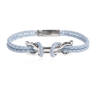 Ferragamo Bracelets, male, Blue, Size: S Leather Bracelet