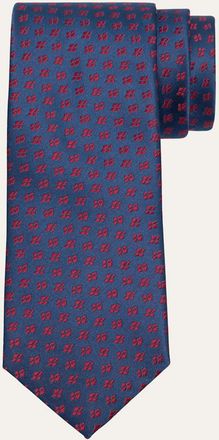 Charvet Mens Petite Window Silk Tie