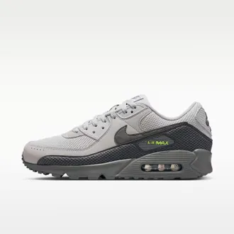 Nike Mens Air Max 90 Premium Shoes In Smoke Grey