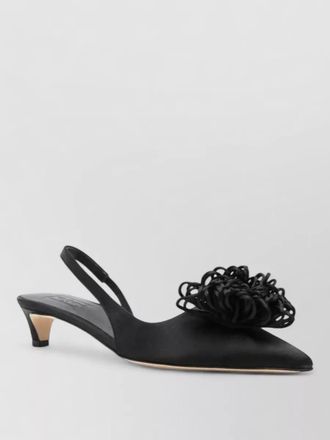 By Malene Birger laiolo satin slingback kitten heel pumps