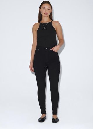 Dr. Denim Moxy High Skinny Jeans in Black at Nordstrom, Size X-Large