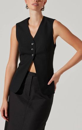 Astr Delphia Vest In Black