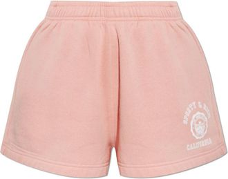 Sporty & Rich Logo shorts - Dames - Bermuda - Roze - L - Katoen - Korte Broeken