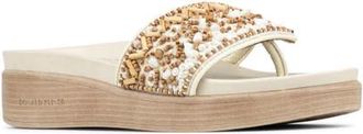 Donald J Pliner Fifi Sandal in Natural/white at Nordstrom, Size 8.5