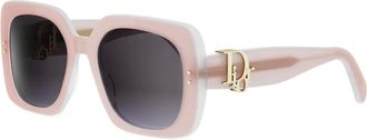 Dior Oblique S1I Zonnebril - unisex - Accessoires - Roze - Maat: 54 MM