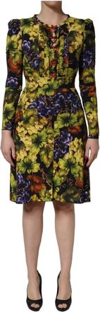 Dolce & Gabbana Midi Jurk - Dames - Casual kleedjes - Veelkleurig - XS - Kleedjes