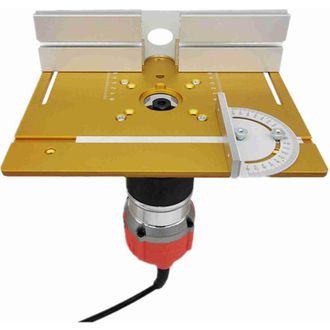 OEM Placa De Inserci&oacute;n De Mesa De Fresadora De Doble Orificio De Aleaci&oacute;n De Aluminio Para Fresadora De Madera, Para M&aacute;quina De Corte Y Grabado El&eacute;ctrica,