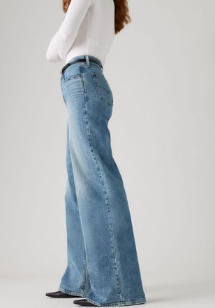 Levi's Schlagjeans LEVIS Levis 728 High-Rise Wide-Leg Jeans, Damen, Gr. 26, L&auml;nge 32, sweet success, Denim/Jeans, Obermaterial: 98% Baumwolle, 2% Elasthan, n