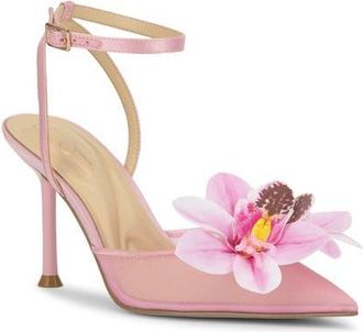 Jessica Simpson Vilyria Embellished Pointed Toe Pump in Pink Sugar at Nordstrom, Size 6.5