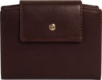 Bugatti Geldb&ouml;rse BUGATTI NEAPLES, Damen, braun, Leder, leicht gl&auml;nzend, unifarben, Kleinlederwaren Geldb&ouml;rse, echt Leder