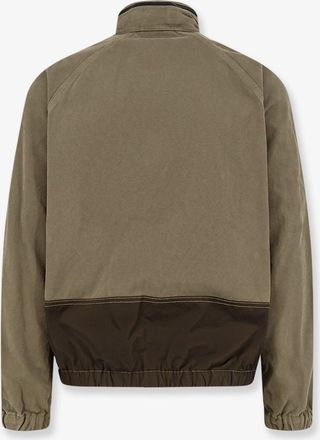 Stone Island Mens Jacket Organic Cotton With Nylon Hood Green