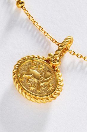 Awe Inspired Zodiac Gemstone Pendant Necklace